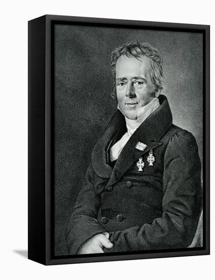 Hans Christian Orsted, Engraved by Kaufmann-Jensen-Framed Stretched Canvas