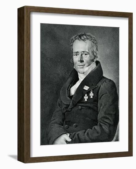 Hans Christian Orsted, Engraved by Kaufmann-Jensen-Framed Giclee Print