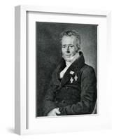 Hans Christian Orsted, Engraved by Kaufmann-Jensen-Framed Giclee Print