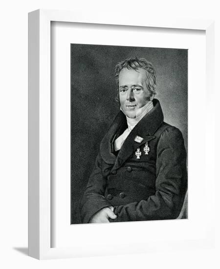 Hans Christian Orsted, Engraved by Kaufmann-Jensen-Framed Giclee Print