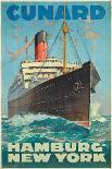 Cunard - Hamburg - New York'-Hans Fohrdt-Laminated Giclee Print