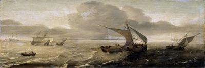 Stormy Sea, 17th Century-Hans Goderis-Framed Stretched Canvas