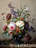 Still Life of Summer Flowers-Hans Hermann-Framed Giclee Print