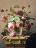 Still Life of Pink Roses in a Glass Vase-Hans Hermann-Giclee Print