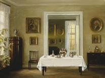 An Interior, (Oil on Canvas)-Hans Hilsoe-Laminated Giclee Print