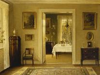 Looking through to the Dining Room, (Oil on Canvas)-Hans Hilsoe-Giclee Print
