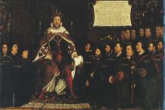 Henry VII & His Barber Surgeons-Hans Holbein the Younger-Framed Premium Giclee Print