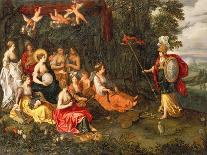 Minerva Visiting the Muses on Mount Helicon-Hans Jordaens III-Framed Stretched Canvas