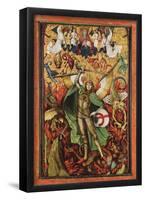 Hans Leu d. Ä. (The hellish fall, Archangel Michael in the battle with Lucifer) Art Poster Print-null-Framed Poster