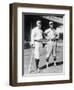 Hans Lobert, NY Giants, Joe Schultz Brooklyn Dodgers, Baseball Photo - New York, NY-Lantern Press-Framed Art Print