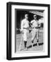 Hans Lobert, NY Giants, Joe Schultz Brooklyn Dodgers, Baseball Photo - New York, NY-Lantern Press-Framed Art Print