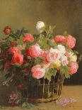 Basket of Roses (detail)-Hans Looscher-Framed Giclee Print