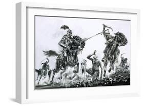 Hans Schiltberger Was Saved on the Turkish Battle Fields by the Warrior Soleiman-Graham Coton-Framed Giclee Print