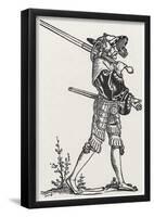 Hans Sebald Beham (Landsknecht with "soldiers", two -) Art Poster Print-null-Framed Poster