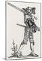 Hans Sebald Beham (Landsknecht with "soldiers", two -) Art Poster Print-null-Mounted Poster