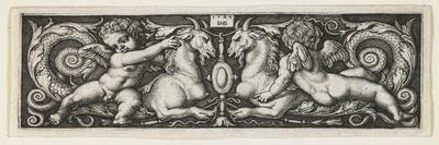 Ornament with Two Genii Riding on Two Chimeras, 1544