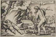 The Death of Hercules, from the Labours of Hercules, 1548-Hans Sebald Beham-Giclee Print