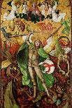 The Archangel Saint Michael in Combat with Lucifer, C.1490-1505 (Oil on Wood)-Hans the Elder Leu-Framed Premium Giclee Print