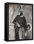 Hans The German Shepherd-J Hovenstine Studios-Framed Stretched Canvas