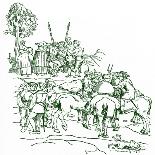 Armed farmers plot amongst themselves-Hans Tirol-Giclee Print