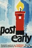 Post by Mon 18th Parcels Packets, Wed 20th Cards Letters-Hans Unger-Art Print