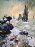 The Fisherman's Wifes, 1896-Hans Von Bartels-Mounted Giclee Print