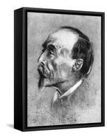 Hans von Bulow (Bülow)-Franz Seraph von Lenbach-Framed Stretched Canvas