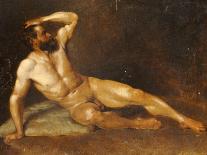 A Seated Male Nude-Hans Von Staschiripka Canon-Mounted Giclee Print