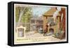 Hansel and Gretel: Gretel Traps the Witch in Her Oven-null-Framed Stretched Canvas