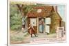 Hansel and Gretel: Hansel and Gretel Find the Gingerbread House-null-Stretched Canvas