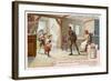 Hansel and Gretel: Hansel and Gretel Return Home after Escaping from the Witch-null-Framed Giclee Print