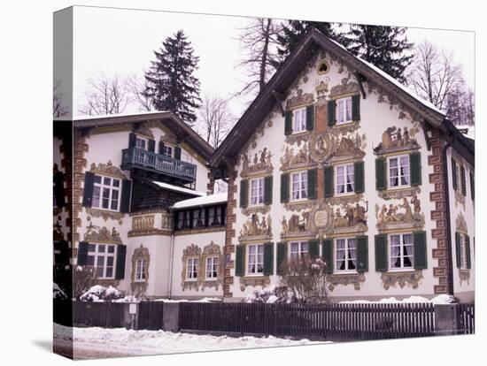 Hansel and Gretel House, Oberammergau, Bavaria, Germany-Sergio Pitamitz-Stretched Canvas