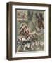 Hansel and Gretel in the Forest, c.1880-Carl Offterdinger-Framed Giclee Print