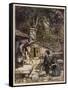 Hansel and Gretel, Meet Witch-Arthur Rackham-Framed Stretched Canvas