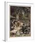 Hansel and Gretel, Meet Witch-Arthur Rackham-Framed Photographic Print