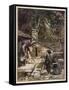 Hansel and Gretel, Meet Witch-Arthur Rackham-Framed Stretched Canvas