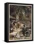 Hansel and Gretel, Meet Witch-Arthur Rackham-Framed Stretched Canvas