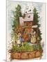 Hansel and Gretel Outside the Gingerbread House-Ludwig Richter-Mounted Giclee Print