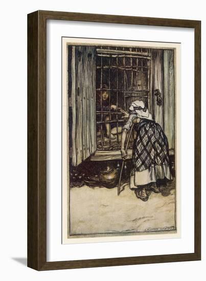 Hansel and Gretel-Arthur Rackham-Framed Art Print