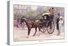 Hansom Cab-Ernest Ibbetson-Stretched Canvas