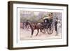 Hansom Cab-Ernest Ibbetson-Framed Giclee Print