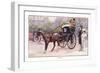 Hansom Cab-Ernest Ibbetson-Framed Giclee Print