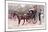 Hansom Cab-Ernest Ibbetson-Mounted Giclee Print