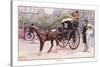 Hansom Cab-Ernest Ibbetson-Stretched Canvas