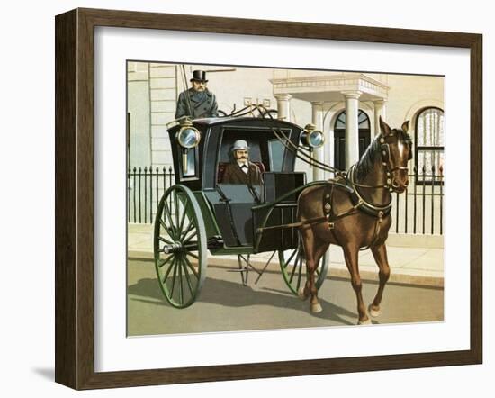 Hanson Cab-John Keay-Framed Giclee Print