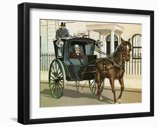 Hanson Cab-John Keay-Framed Giclee Print