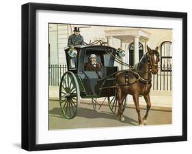 Hanson Cab-John Keay-Framed Giclee Print