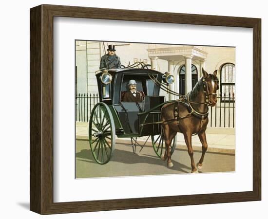 Hanson Cab-John Keay-Framed Giclee Print