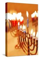 Hanukkah Candles-Carly Hennigan-Stretched Canvas