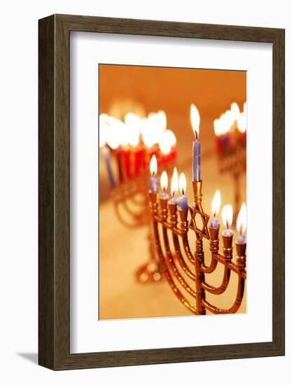 Hanukkah Candles-Carly Hennigan-Framed Photographic Print